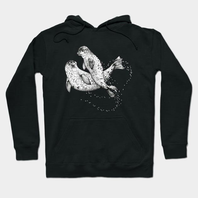 Swimming Seals Hoodie by Pip Tacla